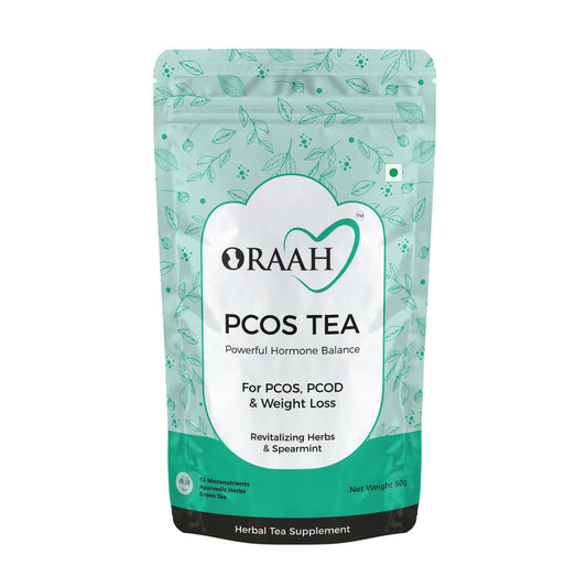 Oraah PCOS PCOD Care Combo (Spearmint Tea, Hair Removal Cream & Intimate Wipes)