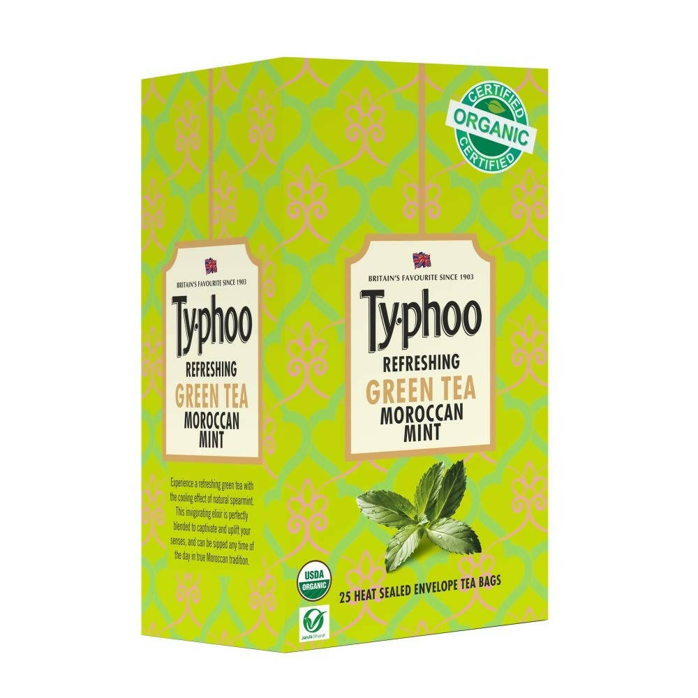 Typhoo Refreshing Moroccan Mint Green Tea Bags   