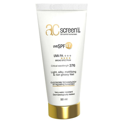 Acscreen Sunscreen For Oily And Acne Skin (UVB SPF 47) UVA PA +++ TrueCure