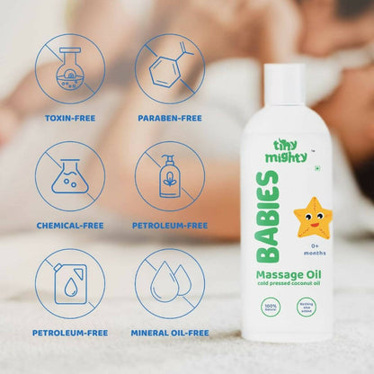 Tiny Mighty Baby Shampoo And Massage Oil Combo