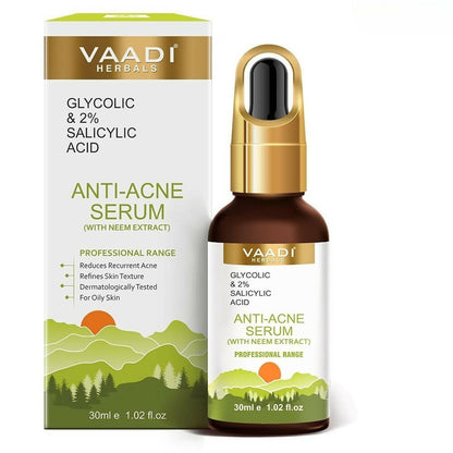 Vaadi Herbals Anti-Acne Serum With Glycolic & 2% Salicylic Acid TrueCure