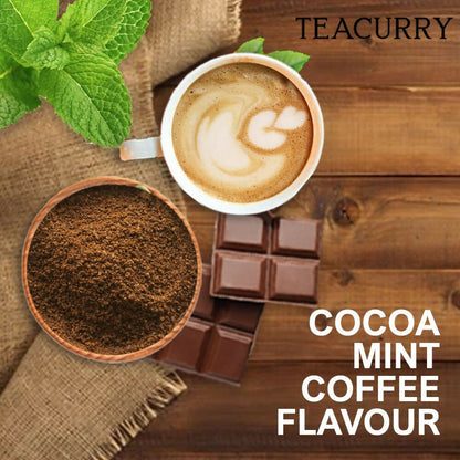 Teacurry Mint Cocoa Coffee - Arabica Freeze Dried Coffee for Instant Hot & Cold Coffee