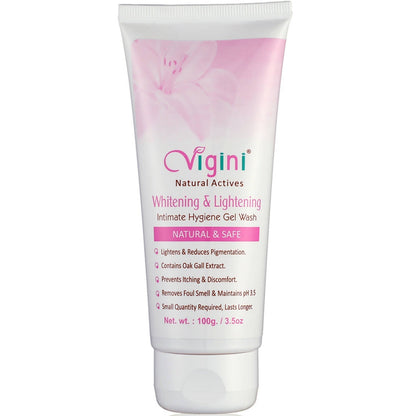 Vigini Natural Actives Vaginal Lightening Whitening Intimate Feminine Hygiene Gel Wash for Women TrueCure