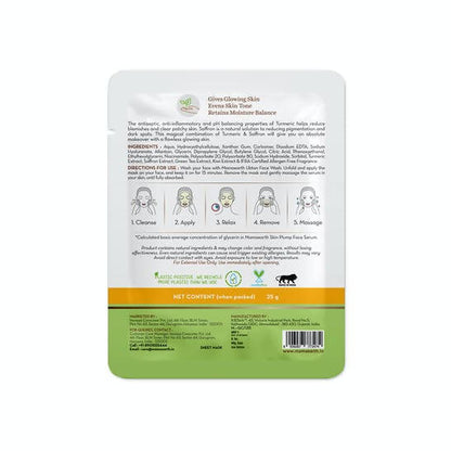 Mamaearth Ubtan Bamboo Sheet Mask with Turmeric & Saffron