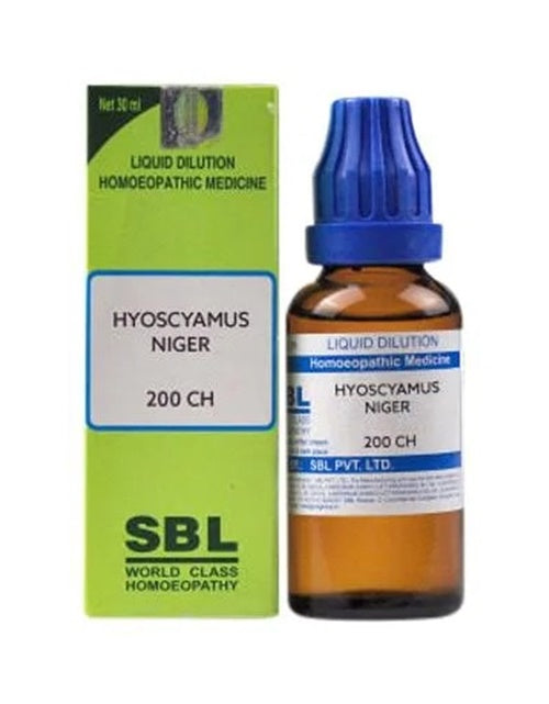 SBL Homeopathy Hyoscyamus Niger Dilution 200 CH/ 30 ml