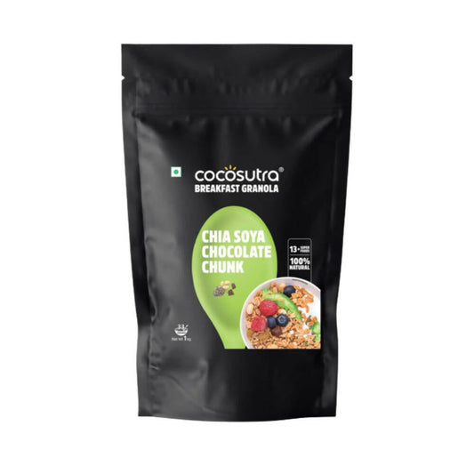 Cocosutra Chia Soya Chocolate Chunk Breakfast Granola TrueCure