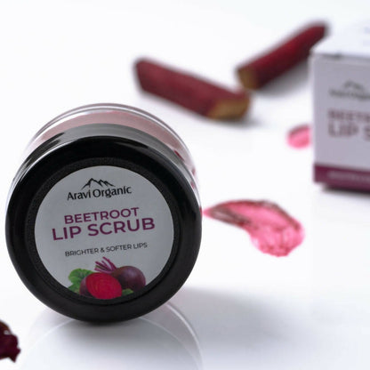 Aravi Organic Beetroot Lip Lightening Scrub Balm