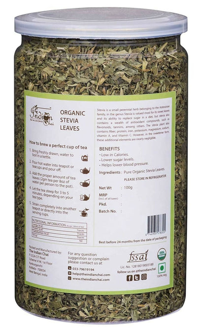 The Indian Chai - Organic Stevia Leaves Tea