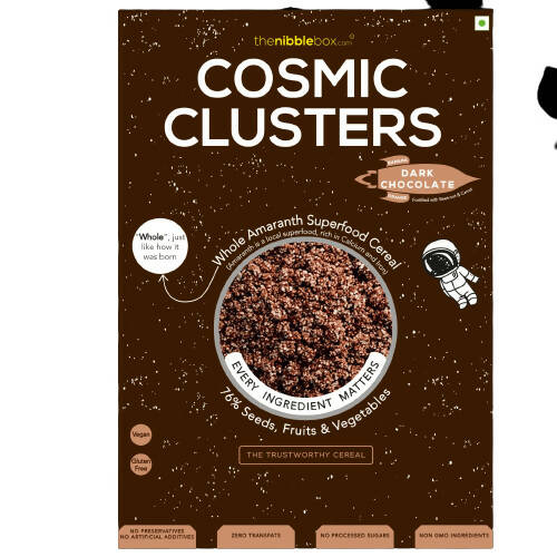 Thenibblebox Dark Chocolate Cosmic Clusters (Millet Cereals) TrueCure