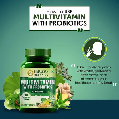 Himalayan Organics Immunity Multivitamin with Probiotics Tablets