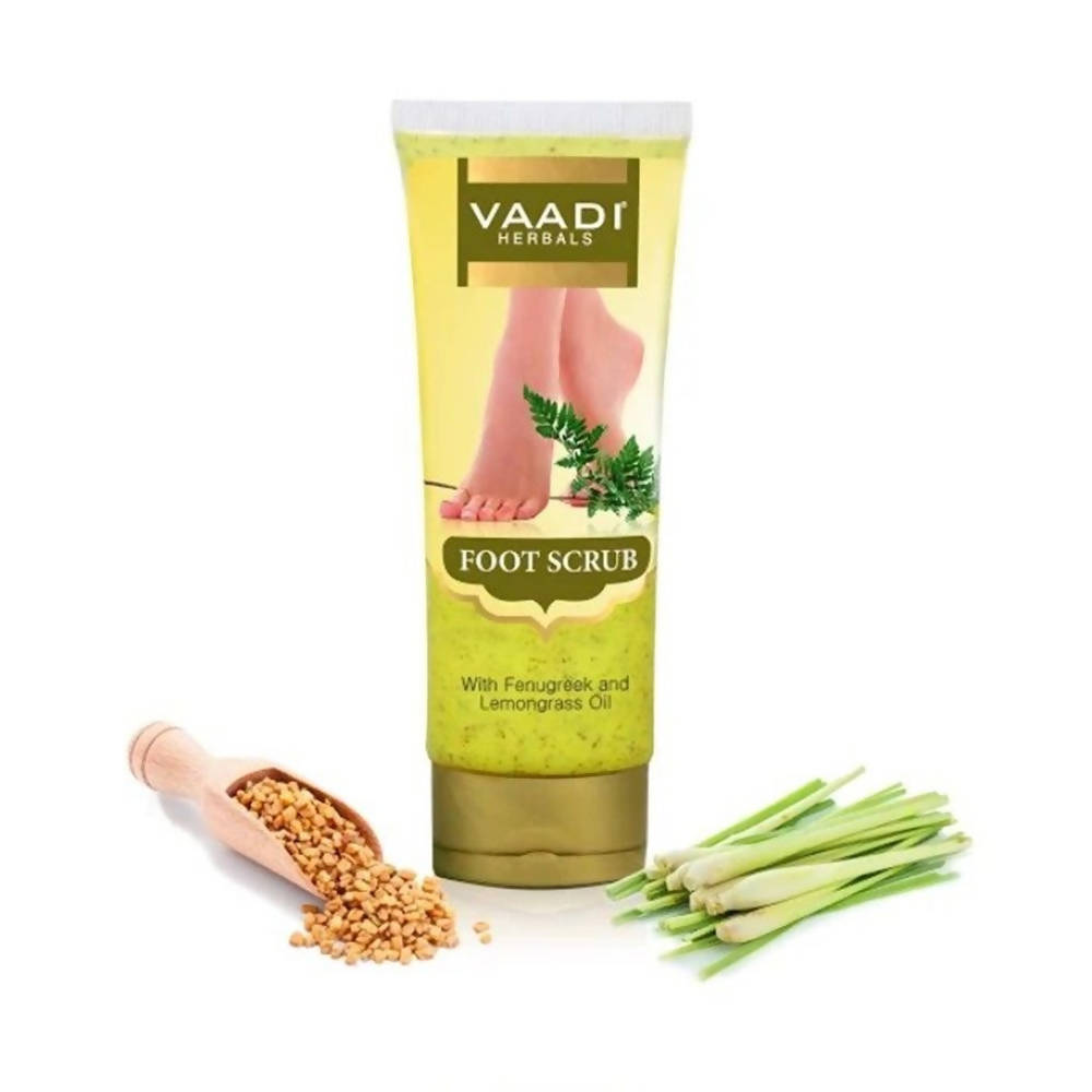 Vaadi Herbals Foot Scrub with Fenugreek and Lemongrass Oil TrueCure