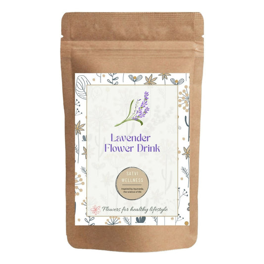 Satvi Wellness Lavender flower Tea | Lavender tea | Lavender flower drink mix TrueCure