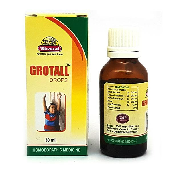 Wheezal Homeopathy Grotall Drops TrueCure