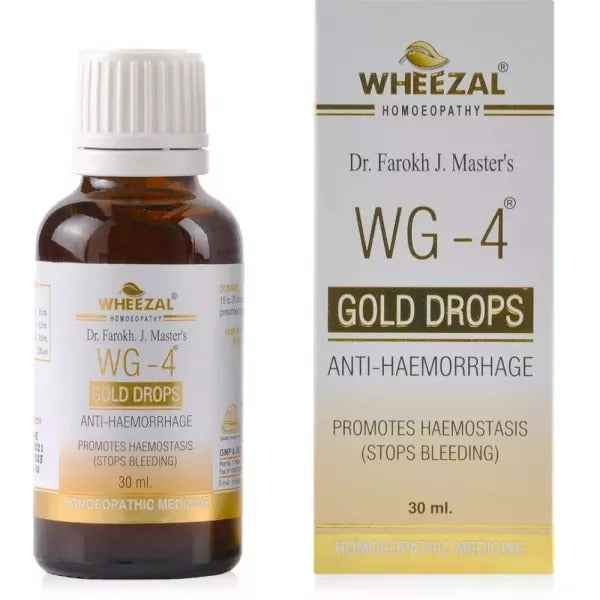 Wheezal Homeopathy WG-4 Gold Drops TrueCure