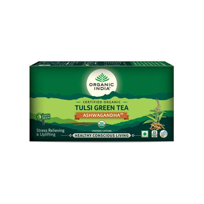 Organic India Tulsi Green Tea Ashwagandha