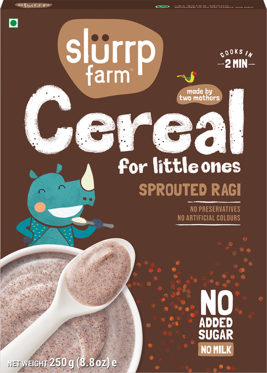 Slurrp Farm Sprouted Ragi Cereal For Little ones 