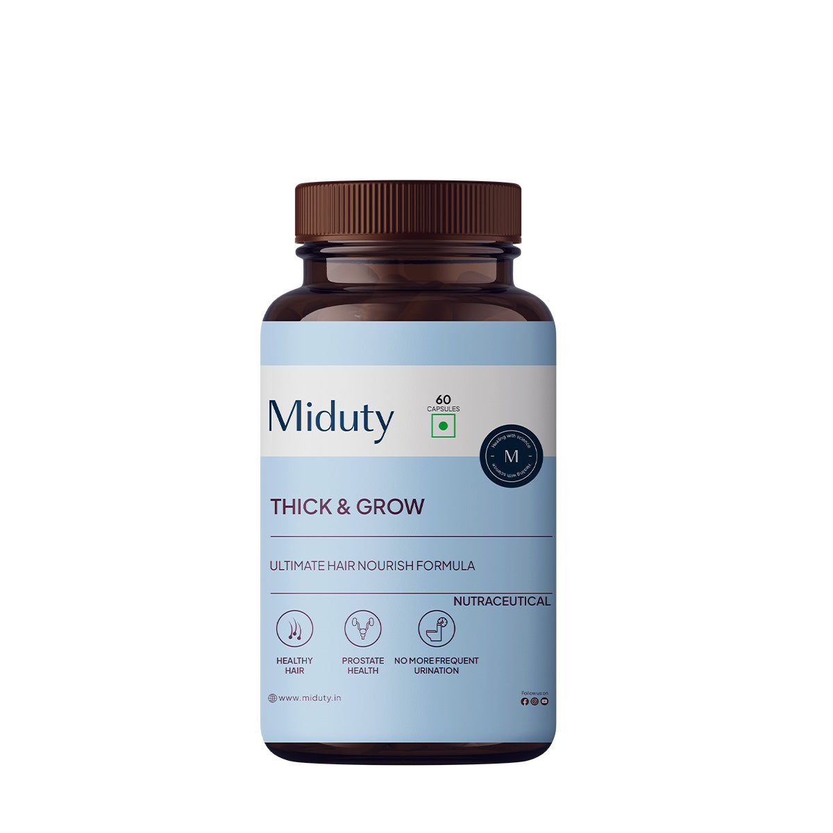 Miduty by Palak Notes Thick & Grow Capsules TrueCure