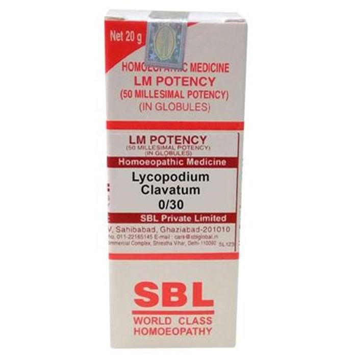 SBL Homeopathy Lycopodium Clavatum LM Potency TrueCure