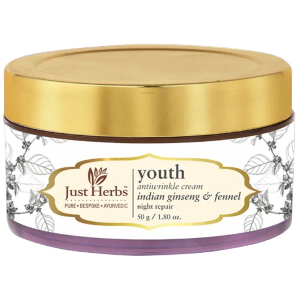 Just Herbs Youth Antiwrinkle Indian Ginseng & Fennel Night Repair Cream