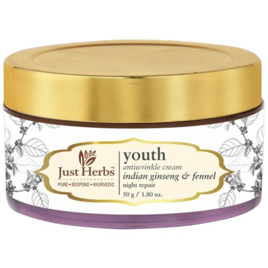 Just Herbs Youth Antiwrinkle Indian Ginseng & Fennel Night Repair Cream