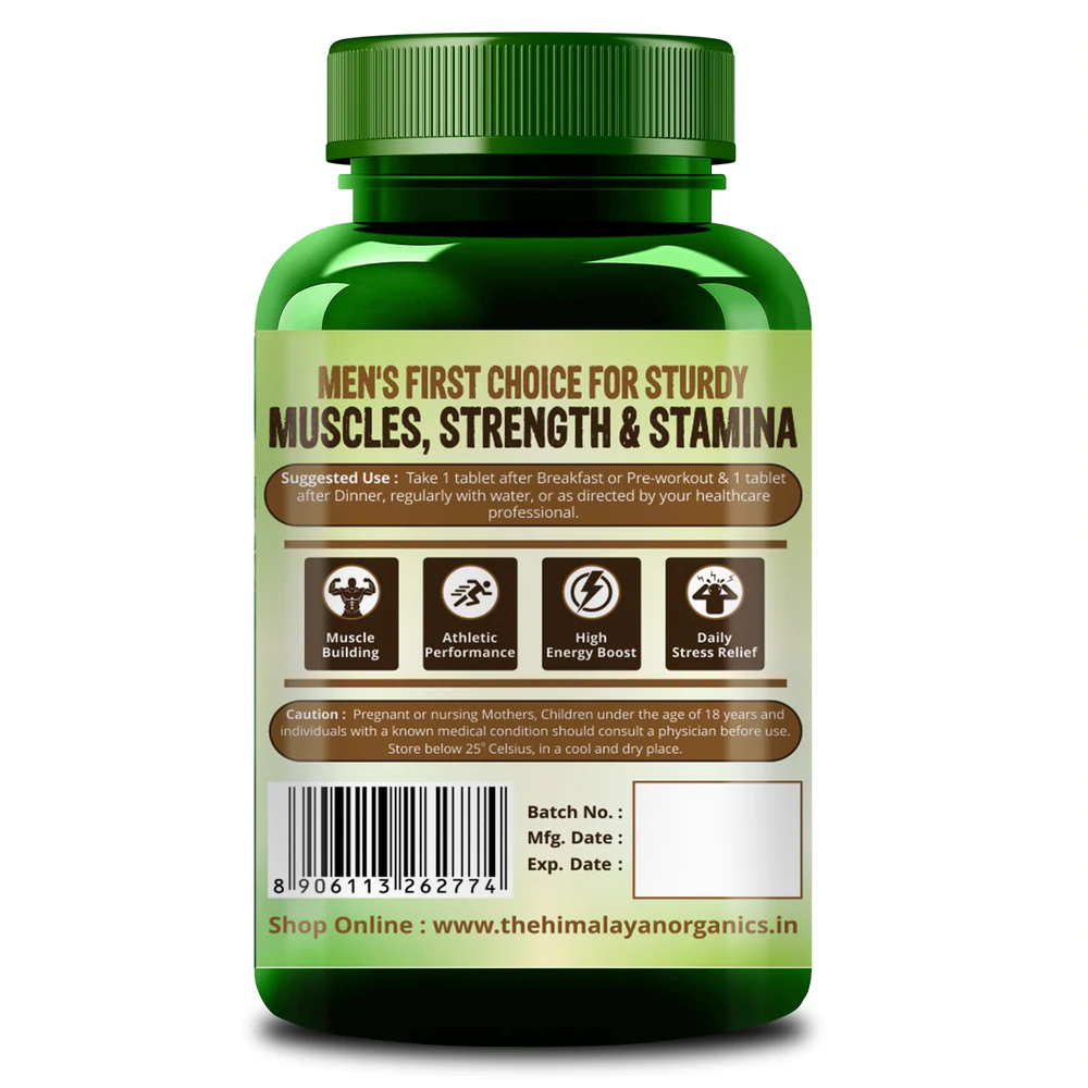 Himalayan Organics Plant Based Testosterone Booster Vegetarian Capsules