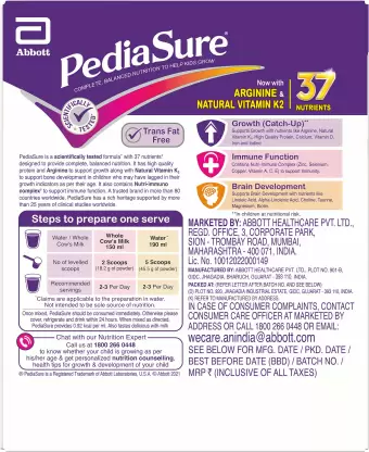 Pediasure Health and Nutrition Drink Powder for Kids Growth (Premium Chocolate)