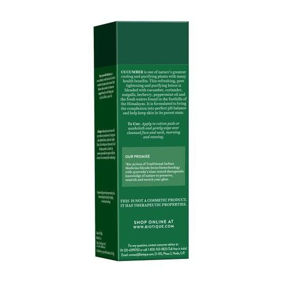 Biotique Bio Cucumber Pore Tightening Freshener With Himalayan Waters