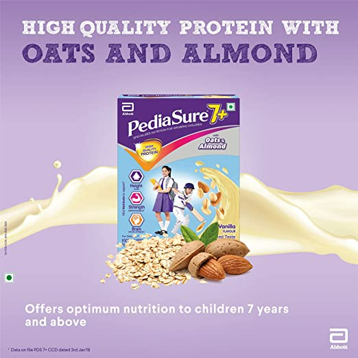 Pediasure 7 Plus Oats & Almond Nutrition Drink Powder Vanilla Flavour