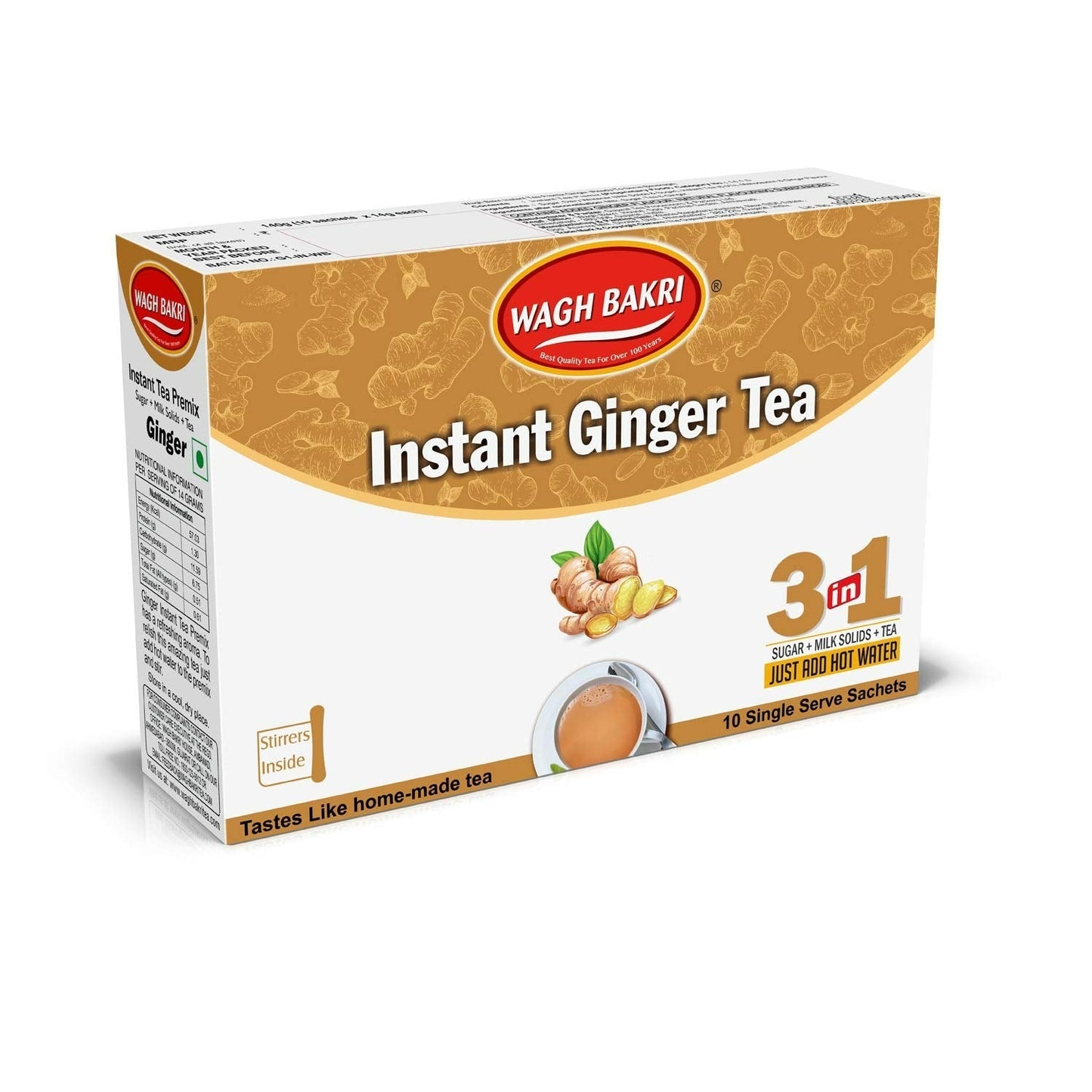 Wagh Bakri Instant Premix Ginger Tea