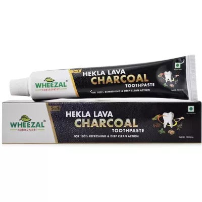 Wheezal Hekla Lava Charcoal Toothpaste TrueCure