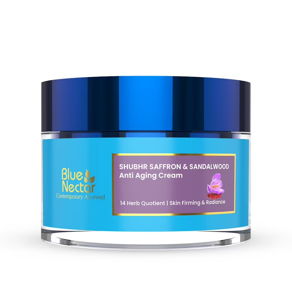 Blue Nectar Shubhr Anti Aging Saffron & Sandalwood Cream for Women