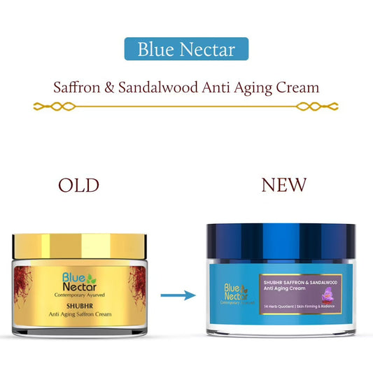 Blue Nectar Shubhr Anti Aging Saffron & Sandalwood Cream for Women