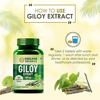 Himalayan Organics Giloy Extract 500 mg Tablets