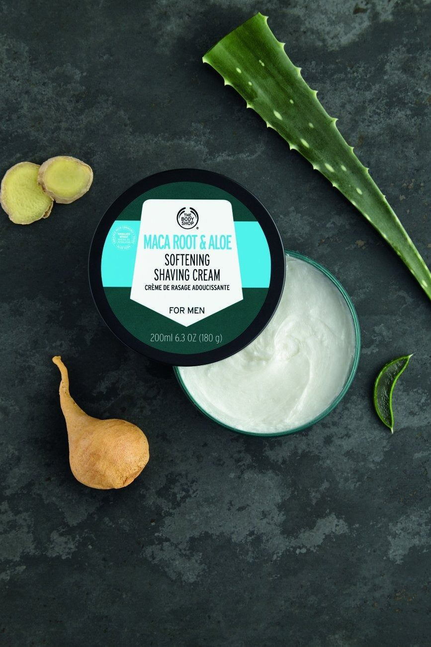 The Body Shop Maca Root & Aloe Softening Shaving Cream For Men