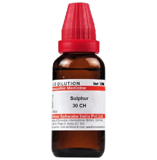 Dr. Willmar Schwabe India Sulphur Dilution TrueCure