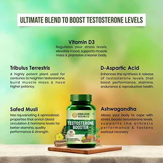 Himalayan Organics Plant Based Testosterone Booster Vegetarian Capsules