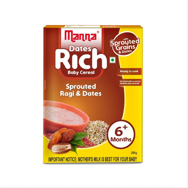 Manna Dates Rich Baby Food With Sprouted Grains & Dates, Australia, Canada 