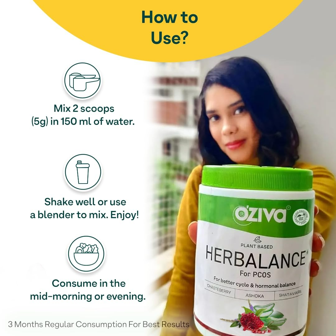 OZiva Plant Based Herbalance For Pcos