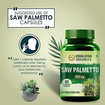 Himalayan Organics Saw Palmetto 800 mg Vegetarian Capsules