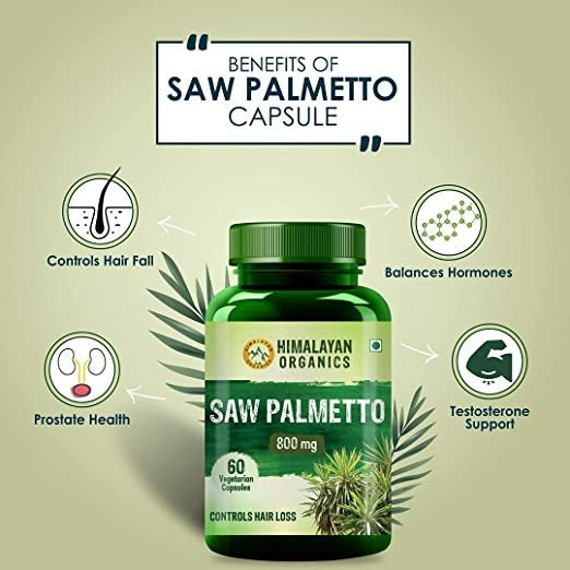 Himalayan Organics Saw Palmetto 800 mg Vegetarian Capsules