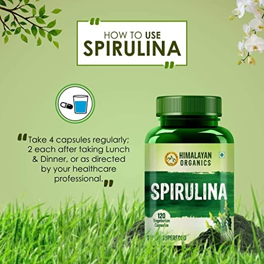 Himalayan Organics Spirulina Vegetarian Capsules