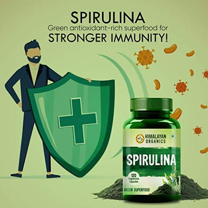 Himalayan Organics Spirulina Vegetarian Capsules