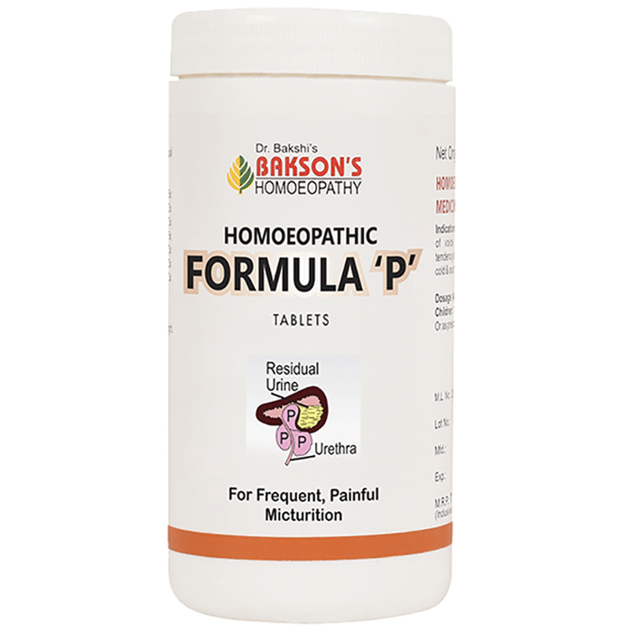 Bakson's Homeopathy Formula P Tablets 