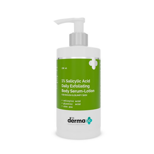 The Derma Co 1% Salicylic Acid Daily Exfoliating Body Serum-Lotion TrueCure