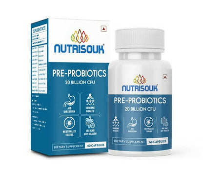 Nutrisouk Pre-Probiotics 20 Billion CFU Capsules TrueCure