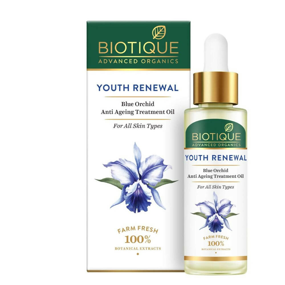 Biotique Youth Renewal Blue Orchid Anti-Ageing Treatment Oil TrueCure