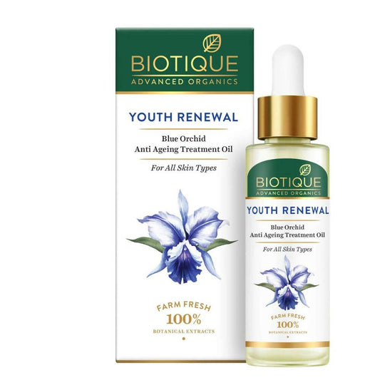 Biotique Youth Renewal Blue Orchid Anti-Ageing Treatment Oil TrueCure