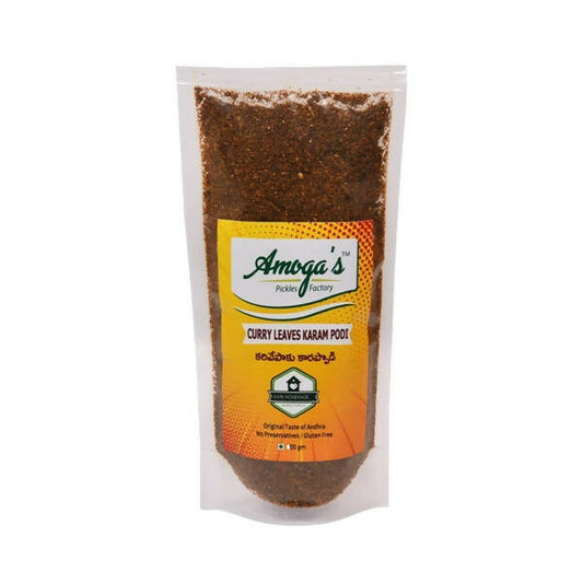 Amoga's Pickles Factory Curry Leaves Karam Podi Andhra Style, Australia, Canada 