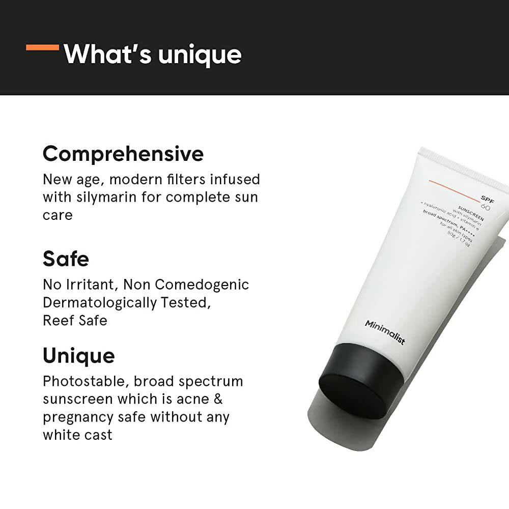 Minimalist Sunscreen Cream SPF 60