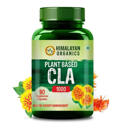 Himalayan Organics Plant Based CLA 1000 Healthy Weight Management Vegetarian Capsules